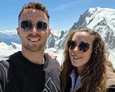 Diogo Jota with his girlfriend Rute Cardoso.